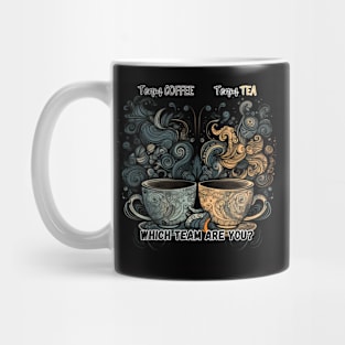 Clash of Brews - Team Tea vs. Team Coffee Design Mug